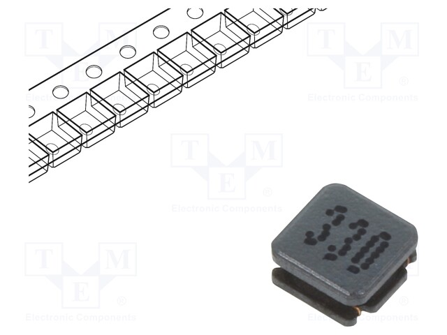 Inductor: wire; SMD; 33uH; 450mA; 0.959Ω; 3x3x1.5mm; ±20%