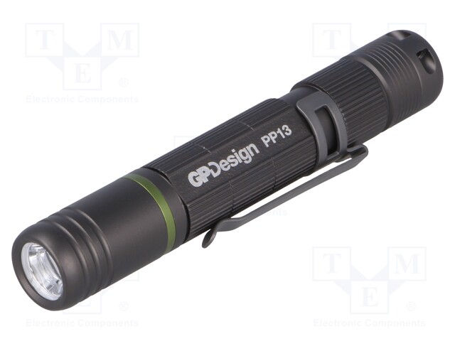 Torch: LED; No.of diodes: 1; 15/100lm; Ø16.2x97.5mm; Colour: black