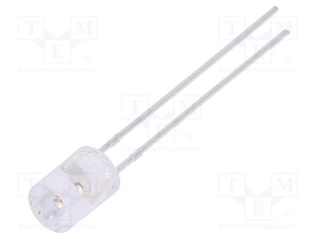 LED; 5mm; red; 270÷460mcd; 110°; Front: flat; without flange