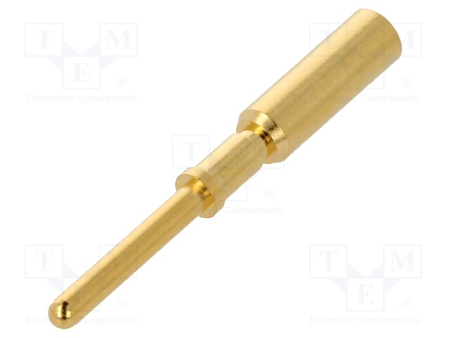 Contact; male; 2.5mm2; gold-plated; crimped; for cable