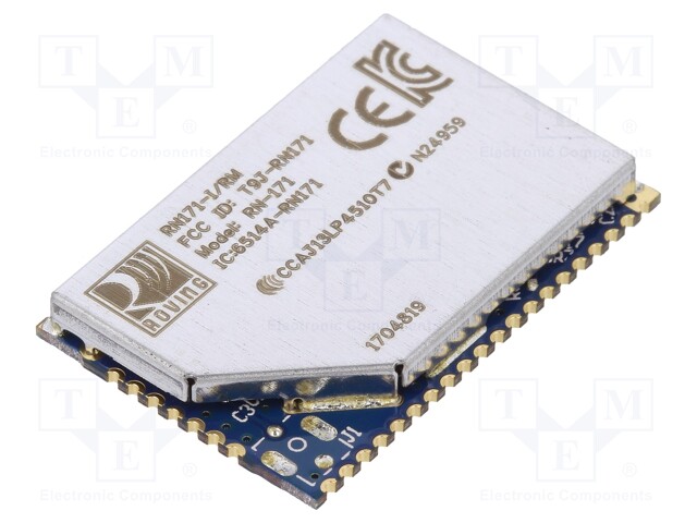 Module: WiFi; IEEE 802.11b/g; GPIO,SPI Slave,UART; SMD; 54Mbps