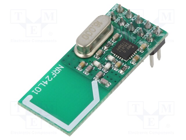 Module: radio modem; 3.3VDC; SPI; NRF24L01; goldpin; 2.4GHz