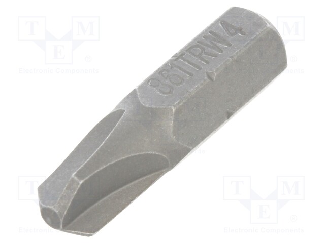 Screwdriver bit; Tri-Wing®; TW4; Overall len: 25mm