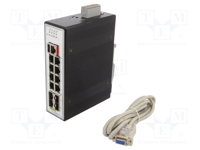 ENET SWITCH, 13-PORT, RJ45X8/SFPX4/USBX1