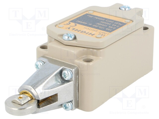 Limit switch; metal roller Ø17mm; NO + NC; 10A; max.250VAC; M20
