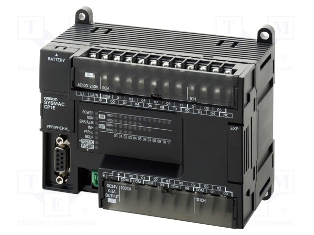 Module: PLC programmable controller; OUT: 12; IN: 18; OUT 1: relay