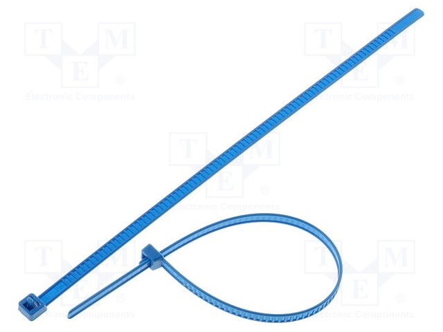 Cable tie; multi use; L: 195mm; W: 4.7mm; polyamide; 245N; blue