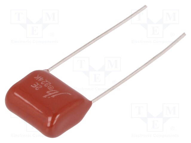 Capacitor: polyester; 220nF; 250VDC; Pitch: 10mm; ±10%; 12x7x11mm