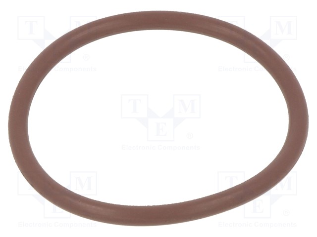 O-ring gasket; FPM; D: 2mm; Øint: 25mm; brown; -20÷200°C