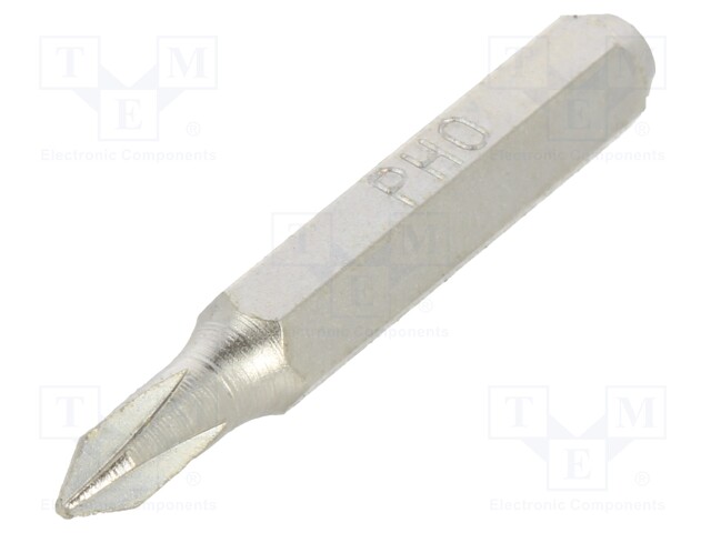 Screwdriver bit; Phillips; PH0; Overall len: 27mm; Kind: precision