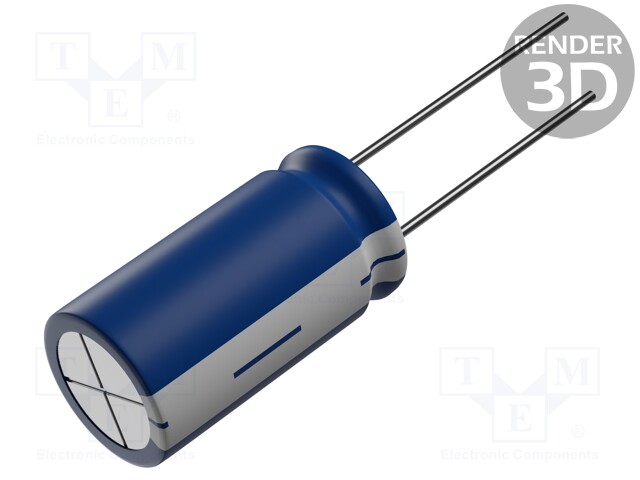 Capacitor: electrolytic; THT; 470uF; 63VDC; Ø12.5x25mm; ±20%; 2000h