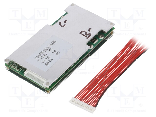 PCB protection; Li-Ion; 120x65x15mm; 40A; 48.1VDC