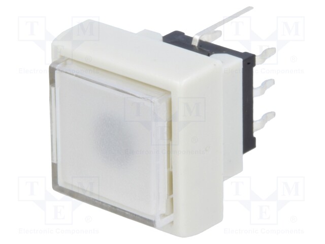 Switch: keypad; Pos: 2; DPDT; 0.1A/30VDC; white; Illumin: LED; white