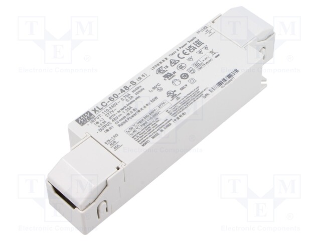 Power supply: switching; LED; 60W; XLC-60; -25÷90°C; OUT: 1