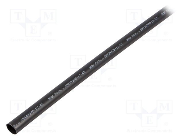 Heat shrink sleeve; glued; 3: 1; 25mm; L: 1200mm; black; RMW