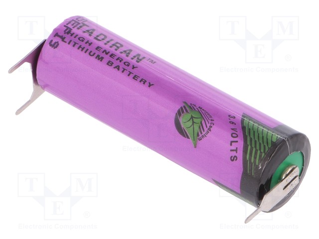 Battery: lithium (LTC); 3.6V; AA; Ø14.7x50.5mm; 2200mAh