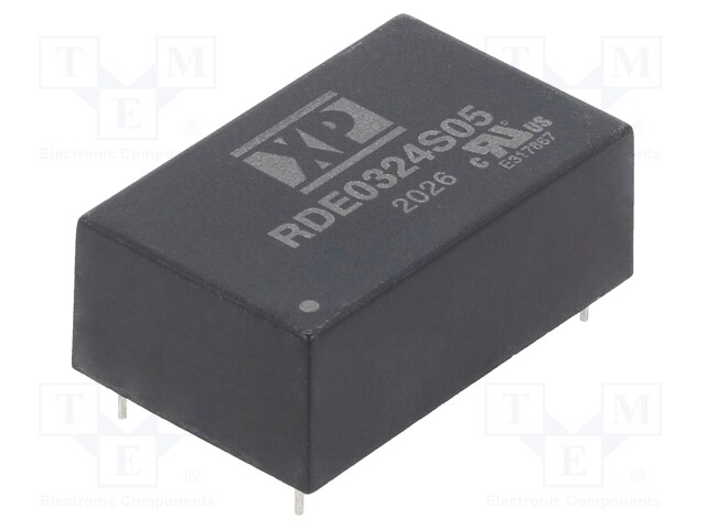 Isolated Board Mount DC/DC Converter, Railway, 1 Output, 3 W, 5 V, 600 mA