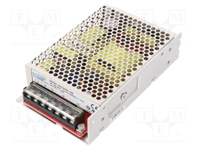 Power supply: switched-mode; modular; 150W; 24VDC; 160x98x38mm