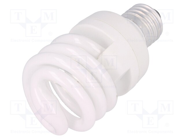 Fluorescent lamp: compact; 20W; L: 110mm; 2700K; Cap: E27; Ø: 54mm