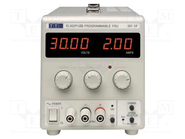 Power supply: programmable laboratory; single-channel,linear