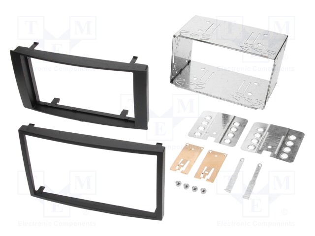 Radio mounting frame; VW; 2 DIN; black