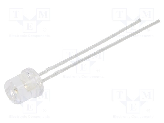 LED; 5mm; green; 45mcd; 110°; 20mA; 1.6÷2.4V; Front: flat