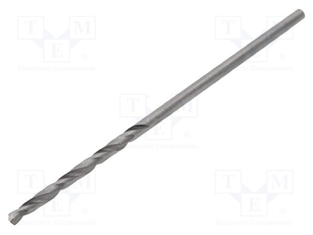 Drill bit; for metal; Ø: 1.2mm; HSS; Features: hardened