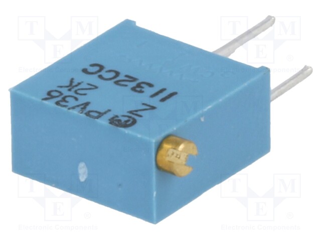 Potentiometer: mounting; vertical; 2kΩ; 500mW; THT; ±10%; linear