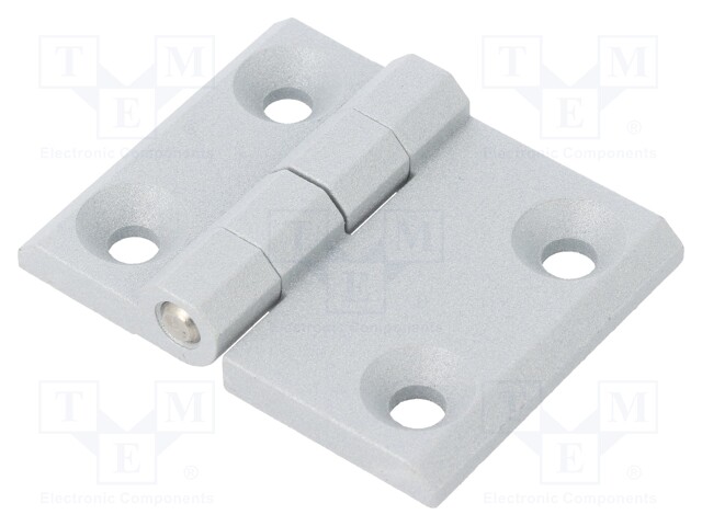 Hinge; Width: 63mm; zinc and aluminium alloy; silver; H: 50mm