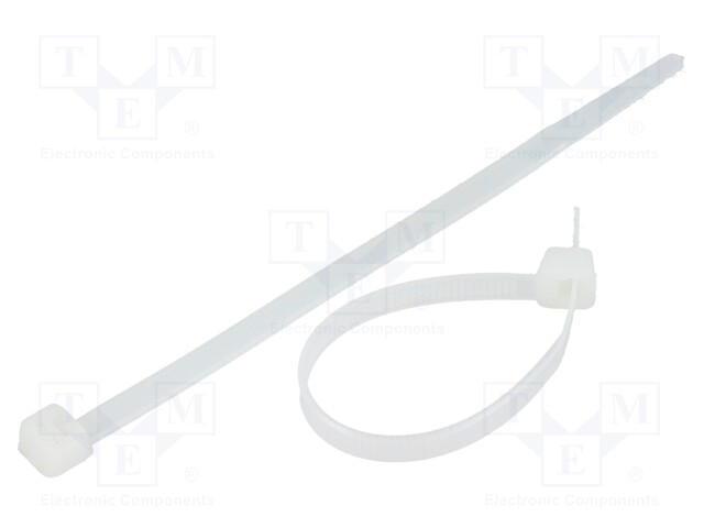 Cable tie; L: 120mm; W: 4.8mm; polyamide; 222N; natural; Ømax: 30mm