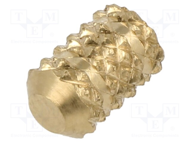 Threaded insert; brass; M4; BN: 37872; L: 8.7mm; HiMOULD®