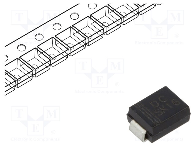 Diode: Schottky rectifying; SMD; 60V; 1A; SMB; reel,tape