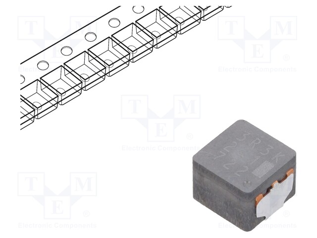 Inductor: wire; SMD; 3.3uH; 9.2A; 14.41mΩ; ±20%; 4.8x6x6.4mm; ETQP4M