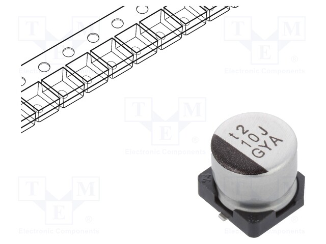 Capacitor: hybrid; 10uF; 63VDC; ESR: 120mΩ; ±20%; -55÷125°C; 700mA