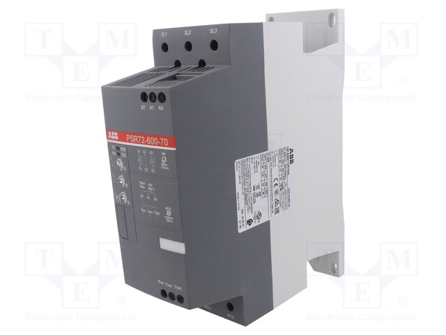 Module: soft-start; Usup: 208÷600VAC; DIN; 37kW; Ucntrl: 100÷240VAC