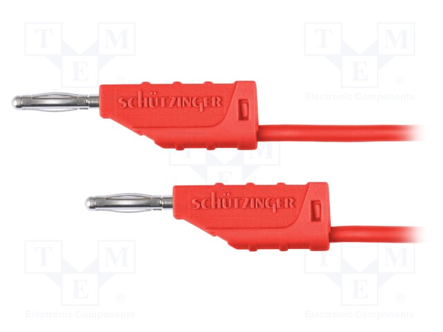 Test lead; 70VDC; 33VAC; 10A; 2mm banana plug-2mm banana plug