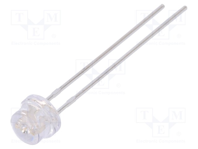 LED; 4.8mm; blue; 600÷1000mcd; 80°; Front: convex; 2.6÷3.6V; THT