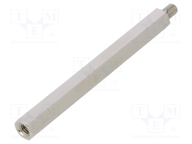 Screwed spacer sleeve; Int.thread: M6; 100mm; Ext.thread: M6