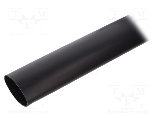 Heat shrink sleeve; glued; 6: 1; 50.8mm; L: 1.22m; black