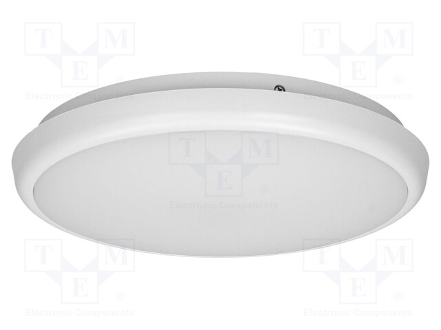 Lamp: plafond; 230VAC; 16W; 1300lm; white; 4000K; CRImin: 85; IP65