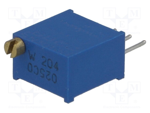 Potentiometer: mounting; multiturn; 200kΩ; 500mW; THT; ±10%; linear