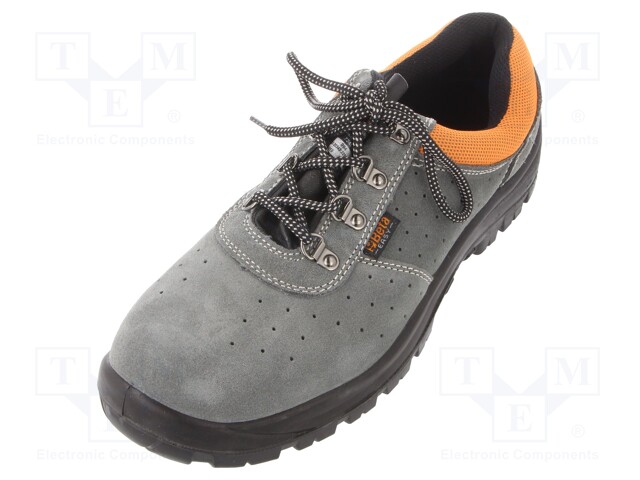 Shoes; Size: 45; grey-black; Mat: leather; with metal toecap