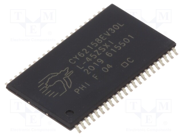 SRAM memory; 1Mx8bit; 2.2÷3.6V; 45ns; TSOP44 II; parallel