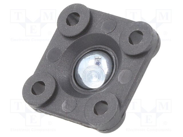 Bearing: flange; with assembly stem; lubricant-free; -30÷80°C