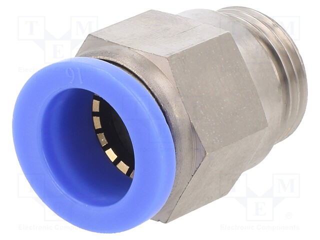 Push-in fitting; straight; G 1/2"; -0.95÷15bar; 16mm