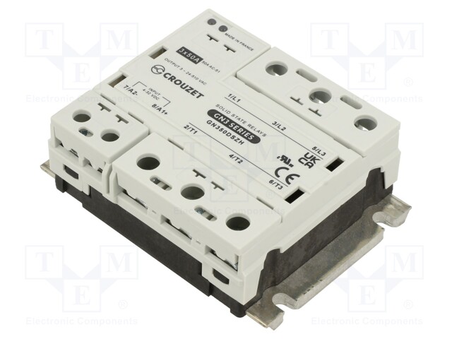 Relay: solid state; Ucntrl: 4÷32VDC; 50A; 24÷510VAC