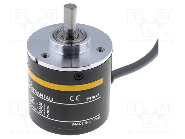 Encoder: incremental; Usup: 5÷24VDC; 1800imp/revol; shaft 6mm