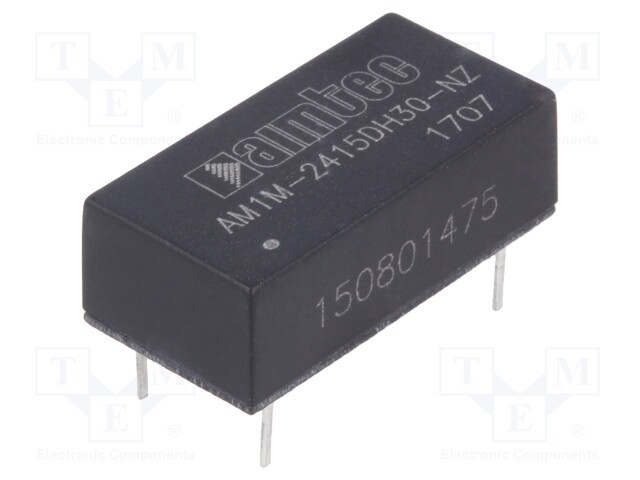 Converter: DC/DC; 1W; Uin: 21.6÷26.4V; Uout: 15VDC; Uout2: -15VDC