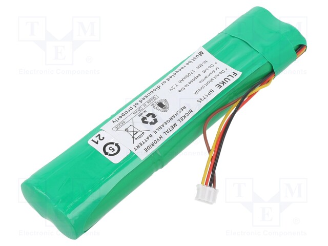 Rechargeable battery; Application: FLK-1735; 7.2VDC