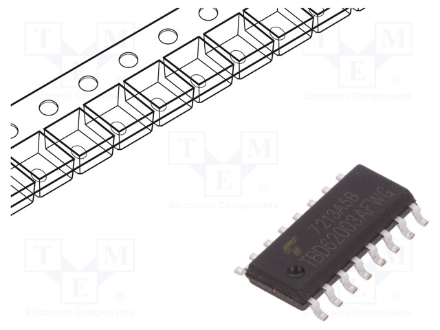 Driver; load switch,transistor array; 0.5A; 2÷50V; Channels: 7